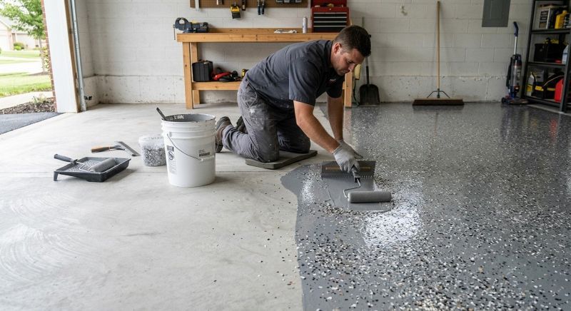 Garage Concrete Coating in Charlotte, NC